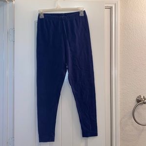 Blue leggings. Size Medium.